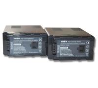 vhbw 2x Batterie compatible avec Panasonic SDR-H200, AG-HMC81E caméra vidéo caméscope (4000mAh, 7,2V, Li-ion) avec puce d'information