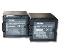 vhbw 2x Batterie compatible avec Panasonic VDR-M95, VDR-M75, VDR-M53, VDR-M50, VDR-M70, VDR-M55 caméra vidéo caméscope (1500mAh, 7,2V, Li-ion)