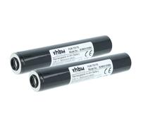 vhbw 2x Batterie compatible avec Pelican Polystinger LED HAZ-LO, Flashlights lampe de poche ou frontrale (1800mAh, 3,6V, NiMH)