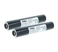 vhbw 2x Batterie compatible avec Pelican Streamlight 76309, 76310, 76311, 76306, 76307, 76308 lampe de poche ou frontrale (1800mAh, 3,6V, NiMH)