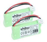 vhbw 2X Batterie Compatible avec Philips Xalio 300 DECT, 300 téléphone Fixe sans Fil (700mAh, 2,4V, NiMH)