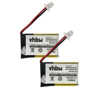 Vhbw 2x Batterie Compatible Avec Plantronics C054, C054a, C053, C053a, C565, C565 Gap Casque Audio, Écouteurs Sans Fil (140mah, 3,7v, Li-Polymère)
