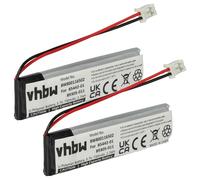 vhbw 2X Batterie Compatible avec Plantronics Calisto P620, P620-M, 620M, 620UC/M, 620 Haut-parleurs, Enceintes portatives (730mAh, 3,7V, Li-polymère)