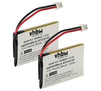 Vhbw 2x Batterie Compatible Avec Plantronics Cs60 Casque Audio, Écouteurs Sans Fil (180mah, 3,7v, Li-Polymère)