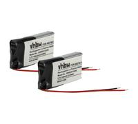 Vhbw 2x Batterie Compatible Avec Plantronics Savi Wh210, 730, W730 Casque Audio, Écouteurs Sans Fil (140mah, 3,7v, Li-Polymère)