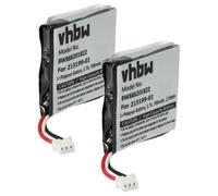 Vhbw 2x Batterie Compatible Avec Plantronics Voyager B8200 Casque Audio, Écouteurs Sans Fil (650mah, 3,7v, Li-Polymère)
