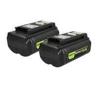 vhbw 2X Batterie Compatible avec Ryobi 40V Brushless Li-ION Cordless | Electric LawnMower outil électrique (4000 mAh, Li-ion, 36 V)