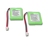 vhbw 2x Batterie compatible avec Sagem DCP 22-300, DCP 12-300, DCP 21-300 téléphone fixe sans fil (600mAh, 2,4V, NiMH) vert