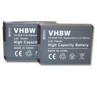 vhbw 2x batterie compatible avec Samsung Digimax WB5000, WB5500, ST1000, ST5000, ST5500 appareil photo APRN (700mAh, 3,6V, Li-ion)
