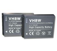 vhbw 2X Batterie Compatible avec Samsung ST200, WB210, ST200F, PL210, SH100 Appareil Photo (700mAh, 3,7V, Li-ION)