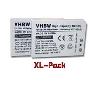 vhbw 2x Batterie compatible avec Sanyo Xacti VPC-HD1E, VPC-HD1EX, VPC-HD2, VPC-HD700, VPC-HD700EX caméra vidéo caméscope (800mAh, 3,7V, Li-ion)