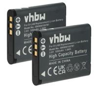 vhbw 2X Batterie Compatible avec Sanyo Xacti VPC-X1420, VPC-X1240 Appareil Photo (500mAh, 3,6V, Li-ION)