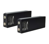 vhbw 2x Batteries compatible avec Scanreco RC400, RC590, YWW0439, RC960 opérateur télécommande industrielle (2500mAh, 7,2V, NiMH)