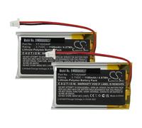 vhbw 2X Batterie Compatible avec Sena 30K, 30K SP46, 50S Casque Audio, écouteurs sans Fil (1100mAh, 3,7V, Li-polymère)