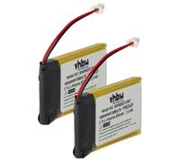 Vhbw 2x Batterie Compatible Avec Sena Sf1, Smh-20s, 10s, Smh-10s, 20s, Sf2, Sf3 Casque Audio, Écouteurs Sans Fil (650mah, 3,7v, Li-Polymère)