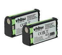 vhbw 2x Batterie compatible avec Sennheiser EW 300 G2, EW 300 G4, EW 182 G4, EW 300 IEM G3 casque audio, écouteurs sans fil (1500mAh, 2,4V, NiMH)