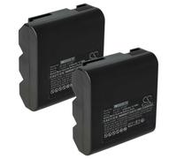 vhbw 2X Batterie Compatible avec Sharp VL-E750U, VL-E760H, VL-E760 | pour VL-E760U, VL-E720U, VL-E720H caméra vidéo caméscope (2700mAh, 3,6V, NiMH)