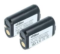 vhbw 2X Batterie Compatible avec Shure QLX-D, ULX-D, ULXD1, ULXD2, UR5 système de Radio numérique, émetteur (1300mAh, 3,7V, Li-ION)