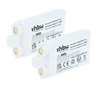 vhbw 2x Batterie compatible avec Shure SLXD1, SLXD3, SLXD2, SLXD5 système de radio numérique, émetteur (1200mAh, 3,7V, Li-ion)