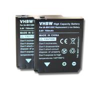 vhbw 2x Batterie compatible avec Sigma DP3 Merrill, DP2 Merrill, DP1 Merrill appareil photo (750mAh, 3,6V, Li-ion)