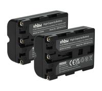 vhbw 2x Batterie compatible avec Sony Alpha SLT-A77, SLT-A77VK, SLT-A77VQ, SLT-A77 II, SLT-A99, SLT A68 appareil photo (1200mAh, 7,2V, Li-ion)