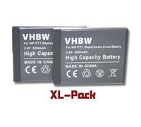 vhbw 2x Batterie compatible avec Sony Cybershot DSC-L1R, DSC-M1, DSC-M2, DSC-L1, DSC-L1B, DSC-L1LJ, DSC-T1 appareil photo (500mAh, 3,6V, Li-ion)
