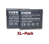 vhbw 2x Batterie compatible avec Sony Cybershot DSC-TX20, DSC-TX100V, DSC-TX30, DSC-TX10, DSC-TX100, DSC-TX5 appareil photo (600mAh, 3,6V, Li-ion)