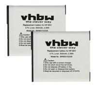 vhbw 2X Batterie Compatible avec Sony Cybershot DSC-W690, DSC-W730, DSC-WX100, DSC-W830, DSC-W710, DSC-W810 Appareil Photo (600mAh, 3,6V, Li-ION)