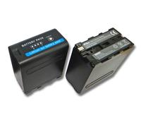 vhbw 2x Batterie compatible avec Sony Cybershot Point & Shoot DSR-300, DSRDSR-200, DSC-D770, DSC-D700 caméra vidéo caméscope (10400mAh, 7,4V, Li-ion)