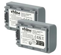vhbw 2X Batterie Compatible avec Sony DCR-HC46E, DCR-HC65E, DCR-HC46, DCR-HC65, DCR-HC7, DCR-HC44E caméra vidéo caméscope (500mAh, 7,2V, Li-ION)