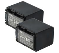vhbw 2x Batterie compatible avec Sony HDR-PJ50E, HDR-PJ50VE, HDR-PJ530E caméra vidéo caméscope (1300mAh, 7,2V, Li-ion) avec puce d'information
