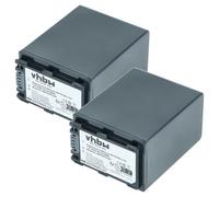 vhbw 2x batterie compatible avec Sony Alpha DSLR-A230, DSLR-A230L, DSLR-A230Y, DSLR-A290 caméra vidéo (3300mAh, 7,4V, Li-ion) avec puce d'information