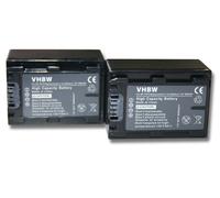 vhbw 2x batterie compatible avec Sony HDR-XR520, HDR-XR520VE, HXR-MC1P caméra vidéo (950mAh, 7,2V, Li-ion) avec puce d'information