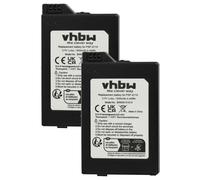 Vhbw 2x Batterie Compatible Avec Sony Playstation Portable Slim & Lite Psp-2000, Psp-2001, 2. Gener Console De Jeux (1200mah, 3,7v, Li-Ion)