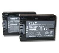 vhbw 2x Batterie compatible avec Sony PXW-X70, PXW-Z90V, NEX-VG20EH caméra vidéo caméscope (600mAh, 7,2V, Li-ion) avec puce d'information