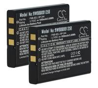 vhbw 2X Batterie Compatible avec SystemGear MET-1000-101-00, MET-1000 Radio Talkie-walkie (1050mAh, 3,7V, Li-ION)