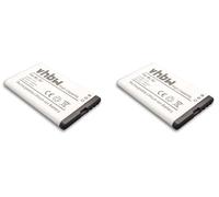 vhbw 2x Batterie compatible avec Telekom Speedphone 701 téléphone fixe sans fil (1300mAh, 3,7V, Li-ion)