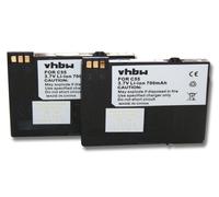 vhbw 2x Batterie compatible avec Telekom T-Sinus 701M, 701A, 701 téléphone fixe sans fil (700mAh, 3,7V, Li-ion)