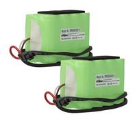 vhbw 2X Batterie Compatible avec Velux KSX 100K volet Roulant de fenêtre et Stores, fenêtres solaires (2100mAh, 10,8V, NiMH, avec câble)