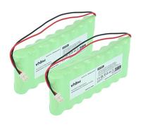 vhbw 2X Batterie Compatible avec Visonic PowerMaxComplete, AmberLink, Powermax Pro, Amber Select système d'alarme (2000mAh, 9,6V, NiMH)