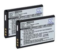 vhbw 2x Batterie compatible avec Vivitar Vivicam XO29, 8025 caméra vidéo caméscope (1100mAh, 3,7V, Li-ion)
