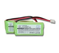 vhbw 2x Batterie compatible avec VTech DS6211-4, DS6211-3, DS62212, DS6221, DS62114, DS62113 téléphone fixe sans fil (800mAh, 2,4V, NiMH)
