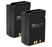 vhbw 2x Batterie compatible avec Yaesu Vertex FT73R, FT811, FT728, FT73, FT911, FTC1903, FT470, FT470R radio talkie-walkie (1000mAh, 12V, NiMH)
