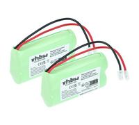 vhbw 2x Batterie pack de 2x AA Mignon pour divers appareils (2000mAh, 2,4V, NiMH)
