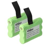 vhbw 2x Batterie remplacement pour 53617, KEBT-086-B pour radio talkie-walkie (700mAh, 3,6V, NiMH)