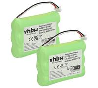 vhbw 2X Batterie Remplacement pour Agfeo 23NO09TT30, 84743411, AH-AAA600F pour téléphone Fixe sans Fil (600mAh, 3,6V, NiMH)