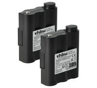 vhbw 2x Batterie remplacement pour Alan / Midland BATT5R, PB-ATL/G7 pour radio talkie-walkie (700mAh, 6V, NiMH)