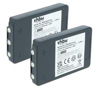 vhbw 2X Batterie Remplacement pour Autec R0BATT00E11A0, R0BATT00E10A0 pour opérateur télécommande Industrielle (2000mAh, 3,7V, Li-polymère)