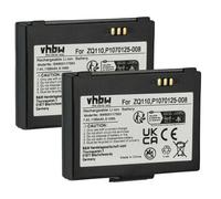 vhbw 2x Batterie remplacement pour Bixolon K409-00007A, PBP-R200 pour scanner de code-barre POS (1100mAh, 7,4V, Li-ion)