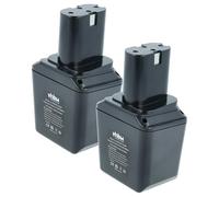 vhbw 2X Batterie Remplacement pour Bosch 26073000002, 2 607 3000 002, 2 607 300 002, 2607300002 pour Outil électrique (3000 mAh, NiMH, 9,6 V)